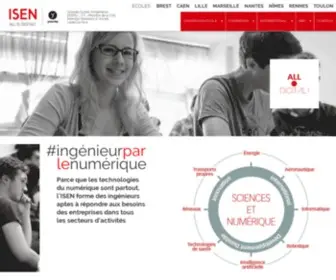 Isen.fr(Ecole d’ingénieurs des hautes technologies et du numérique) Screenshot