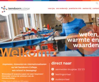 Isendoorn.com(Isendoorn College) Screenshot