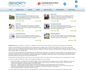 Iseniority.com.au(Lifestyle and care choices for seniors) Screenshot