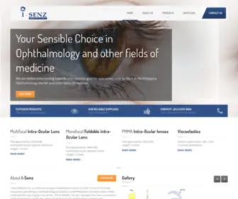 Isenzmedical.com(I-Senz Medical Inc) Screenshot