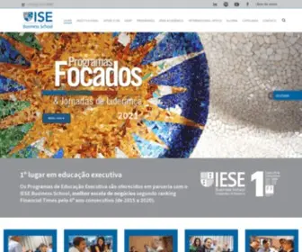 Ise.org.br(ISE Business School: Educação Executiva e MBA Internacional IESE) Screenshot