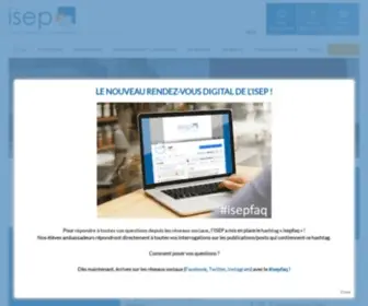 Isep.fr(ISEP → École d'ingénieurs du numérique) Screenshot