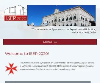 Iser2020.org(ISERMalta) Screenshot