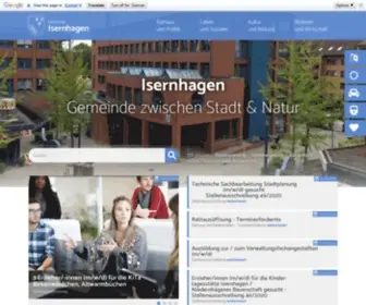 Isernhagen.de(Gemeinde Isernhagen) Screenshot