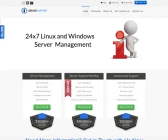 Iserversupport.com(Server Management Company) Screenshot