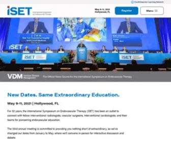 Iset.org(The International Symposium on Endovascular Therapy) Screenshot