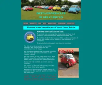 Isetta.org.uk(Isetta Owners Club Of Great Britain) Screenshot