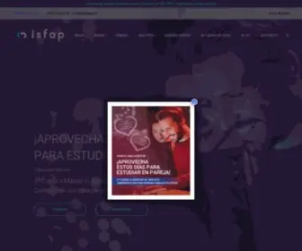 Isfap.com(Cursos y Másteres online en Psicologia) Screenshot