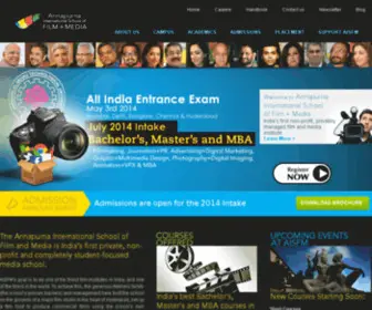 ISFM.edu.in(Annapurna Institute in Hyderabad) Screenshot
