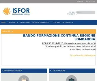 Isfor2000.com(Istituto superiore di formazione e ricerca a Brescia) Screenshot