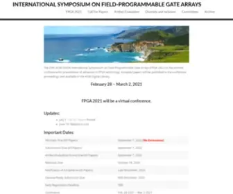 Isfpga.org(International Symposium on Field) Screenshot