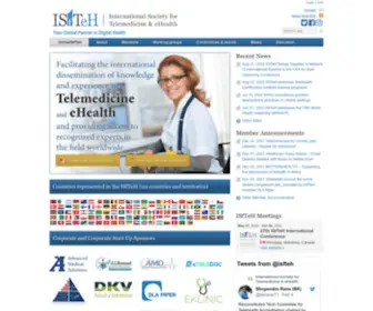 Isfteh.org(International Society for Telemedicine & eHealth) Screenshot