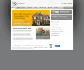 Isghomesecurity.com(Home Security Alarm System CT) Screenshot