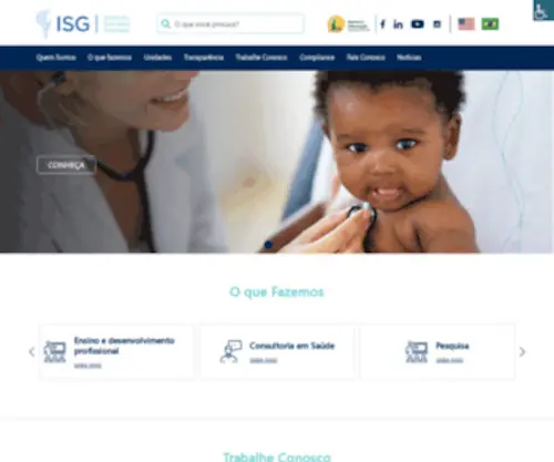 Isgsaude.org.br(Instituto Sócrates Guanaes) Screenshot