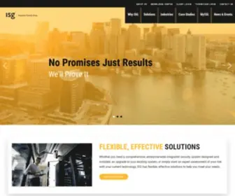 Isgsecurity.com(Intergrated Security Group) Screenshot
