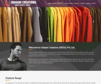 Ishaanicreations.com(Workwears uniforms) Screenshot