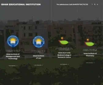 Ishan.ac(Best College in Delhi NCR BA LLB BCom BAMS DPharm LLB) Screenshot