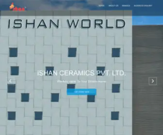 IshanWorld.com(Ishan Ceramics Pvt) Screenshot