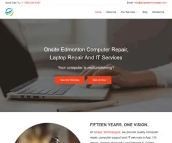 Ishapetechnologies.com(Best Computer Repair Edmonton South & Laptop Repair) Screenshot