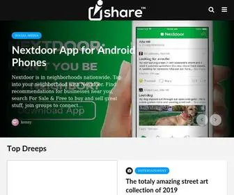 Isharelite.com(Share the best content from the Internet) Screenshot