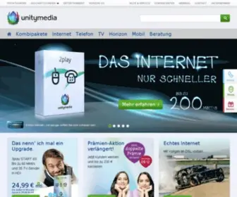 ISH.com(Internet Telefon und Kabelfernsehen von Unitymedia) Screenshot