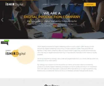 Ishirdigital.com(Digital Production Outsourcing Agency India) Screenshot