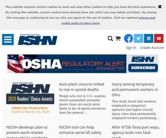 ISHN.com(The magazine for safety & health professionals who direct safety & health programs in high) Screenshot