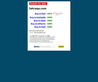 Ishraqa.com(Kan worden gekocht) Screenshot