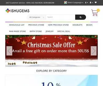 Ishugems.com(Buy Gemstone Online) Screenshot