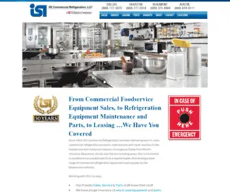 Isi-Texas.com(Commercial Refrigeration Equipment & Maintenance) Screenshot