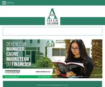 Isiam.ma(La Business School de l'Universiapolis) Screenshot