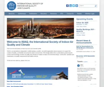 Isiaq.org(International Society of Indoor Air Quality and Climate) Screenshot