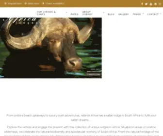 Isibindiafrica.co.za(Exclusive African Lodges) Screenshot