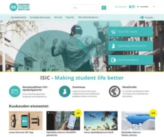 Isic.fi(Opiskelija-alennukset & opiskelijaelämä) Screenshot