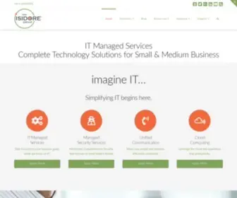 Isidoregroup.com(IT Managed Services in the Chicago Area) Screenshot