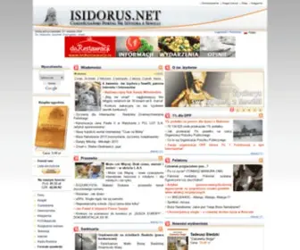 Isidorus.net(Chrześcijański Portal Świętego Izydora Patrona Internetu) Screenshot
