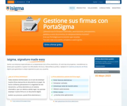 Isigma.es(Isigma, one-stop for electronic signature) Screenshot