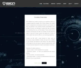 Isigninternational.com(Cyber Security Solutions) Screenshot