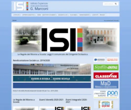 Isii.it(Sito web istituzionale Istituto d'Istruzione Superiore Marconi Da Vinci Piacenza) Screenshot