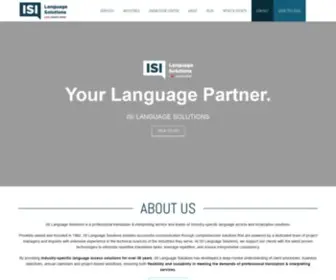 Isilanguagesolutions.com(Professional Translation & Interpreting Services) Screenshot