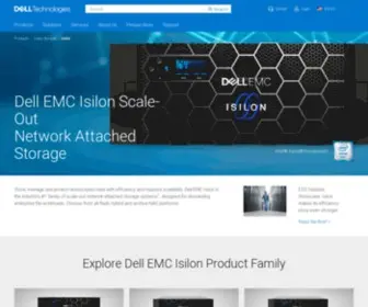 Isilon.com(Network Attached Storage for Scalable Big Data Storage) Screenshot