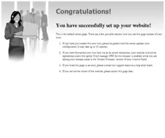Isimcard.net(You have successfully set up your website) Screenshot