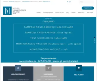 Isimilano.eu(Istituto Stomatologico Italiano) Screenshot