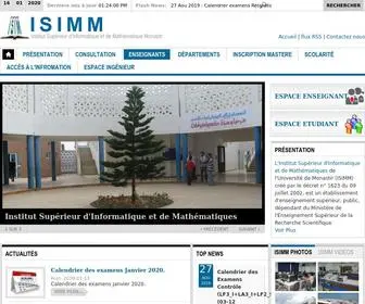 Isimm.rnu.tn(Institut Supérieur d'Informatique et Mathématiques Monastir) Screenshot