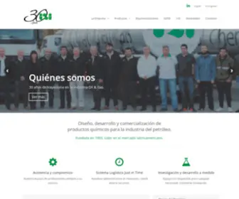 Isioilchem.com(Químicos Industria Petróleo y Gas) Screenshot