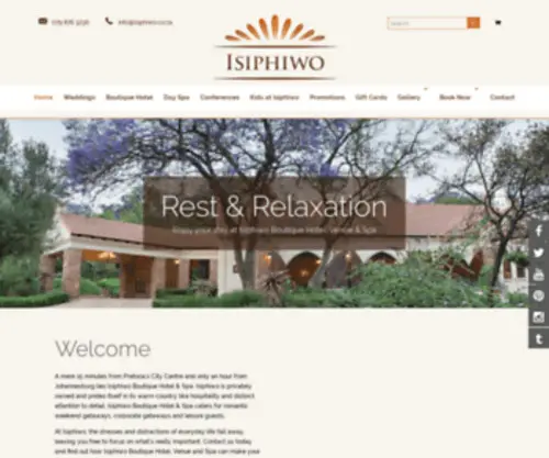 Isiphiwo.co.za(#1 pretoria venue and accommodation) Screenshot