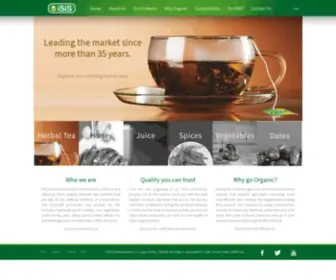 Isisorganic.com(ISIS Organic) Screenshot