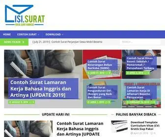 Isisurat.com(Portal Surat Indonesia) Screenshot