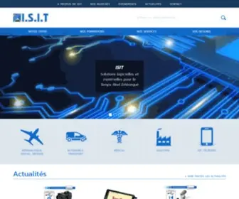 Isit.fr(Solutions logicielles et matérielles pour le temps réel embarqué) Screenshot