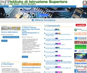 Isit100.fe.it(ISIT Istituto Statale di Istruzione Tecnica Ugo Bassi Pietro Burgatti. Indirizzi tecnologici) Screenshot